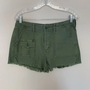 American  Eagle Green Cargo Shorts 8